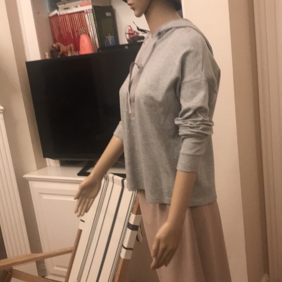 Eileen Fisher Cozy Waffle Knit Hooded Top  Sz XXS - Picture 8 of 14